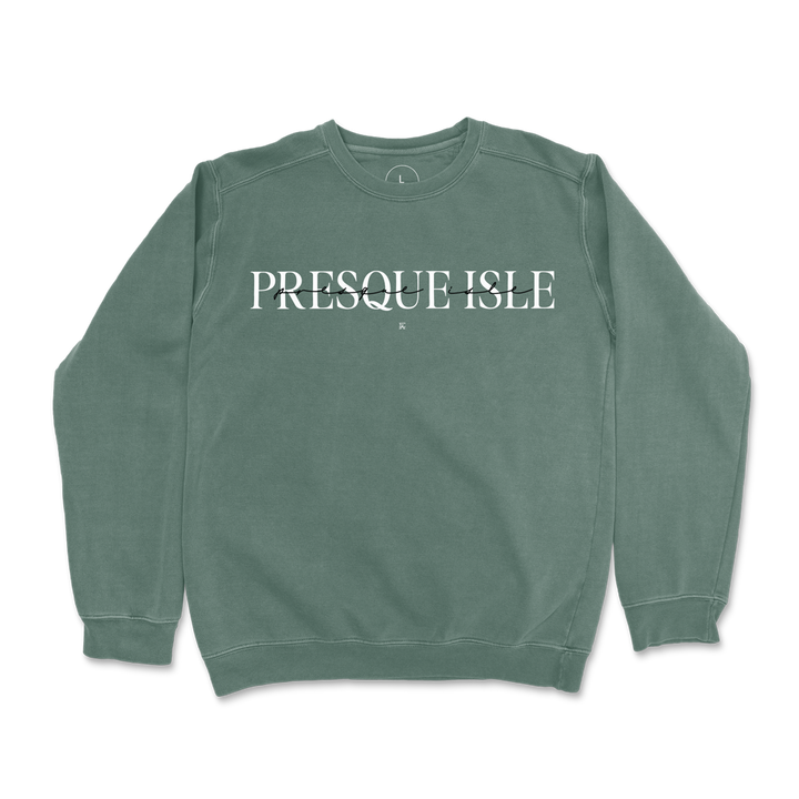 Presque Isle Script Crewneck