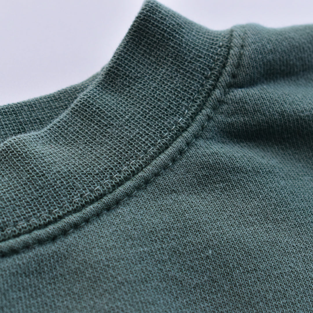 Lake Erie Script Crewneck - Moss Green