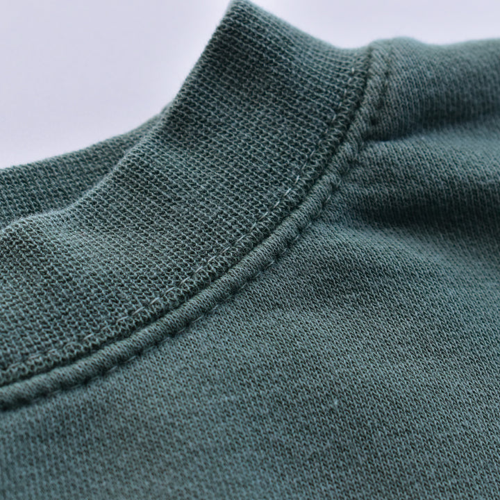 Lake Erie Script Crewneck - Moss Green