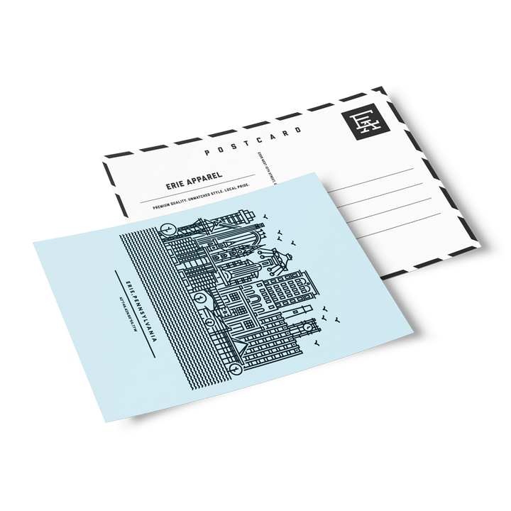 Erie Skyline Vertical Postcard