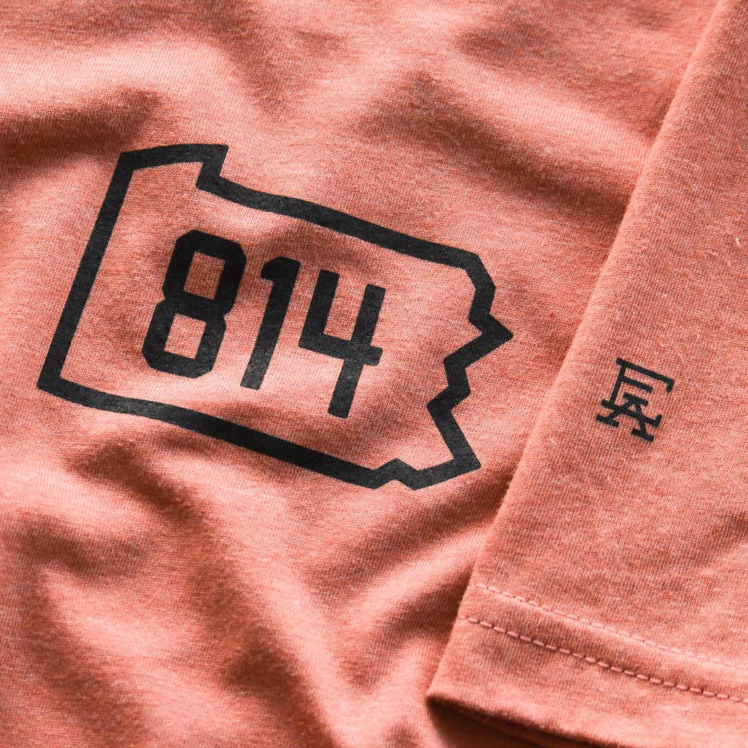 814 State Line Tee - Heather Orange