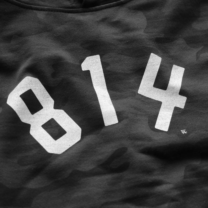 814 Youth Staple Hoodie - Black Camo