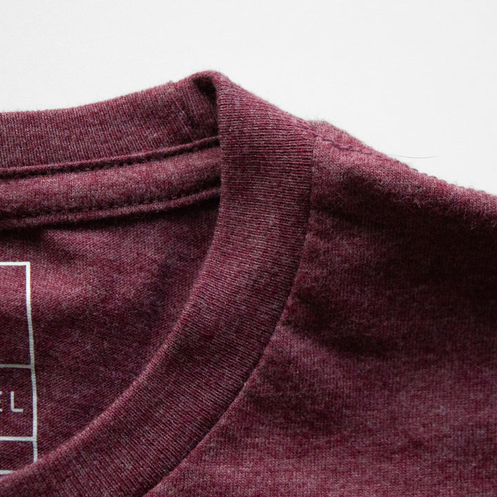 Erie Collage Tee - Heather Maroon