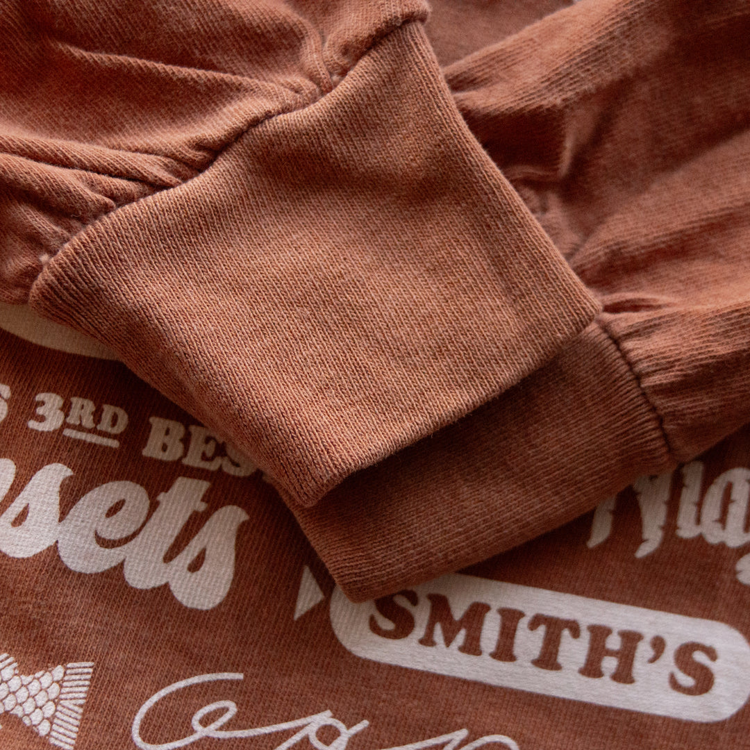 Erie Collage Long Sleeve Tee - Burnt Orange