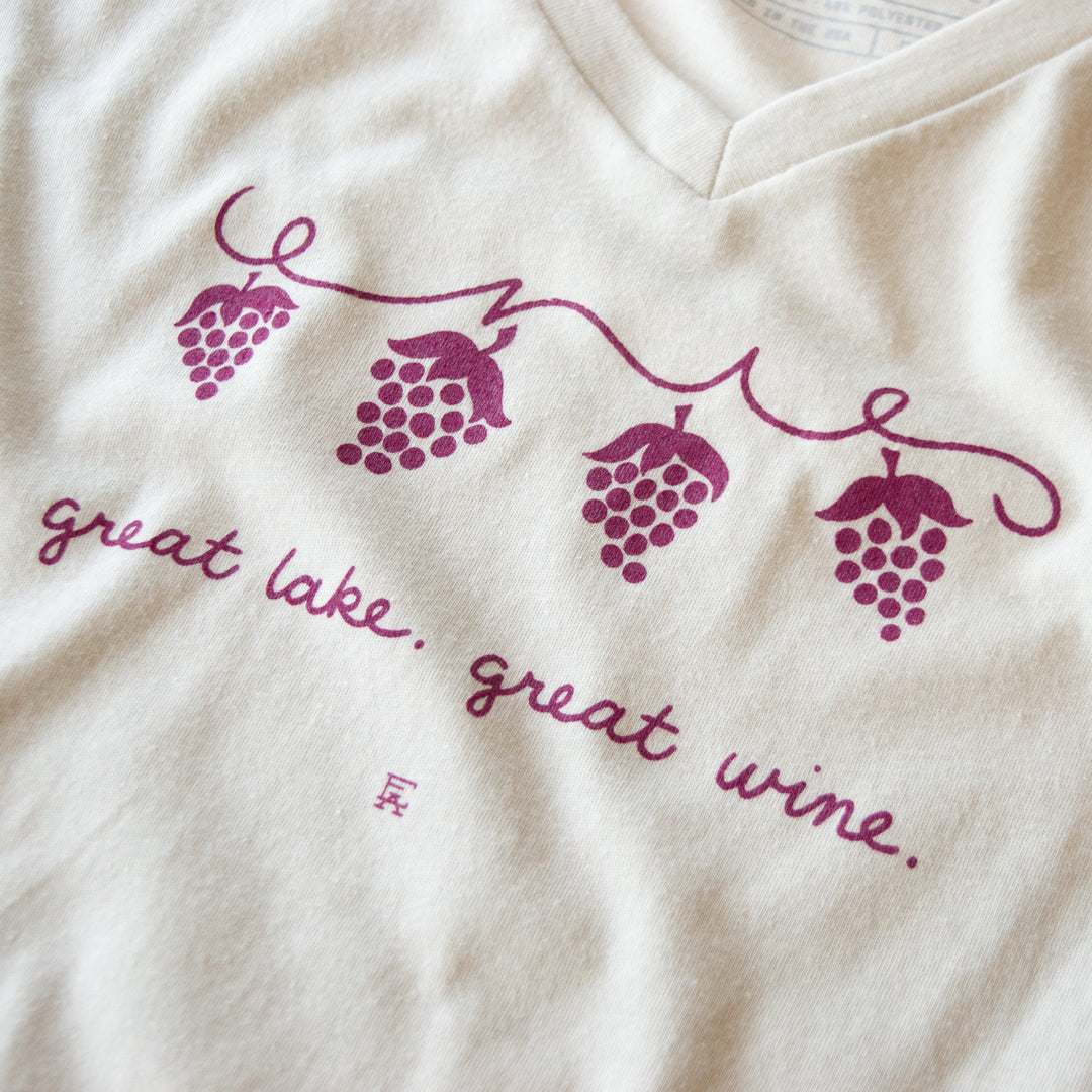 Great Lake, Great Wine V-Neck