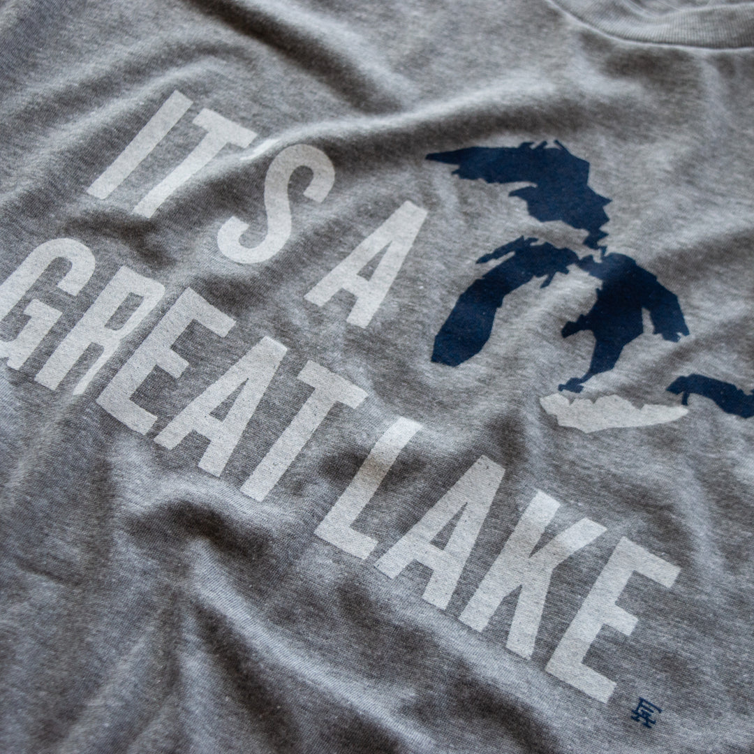 It's A Great Lake Tee - Grey