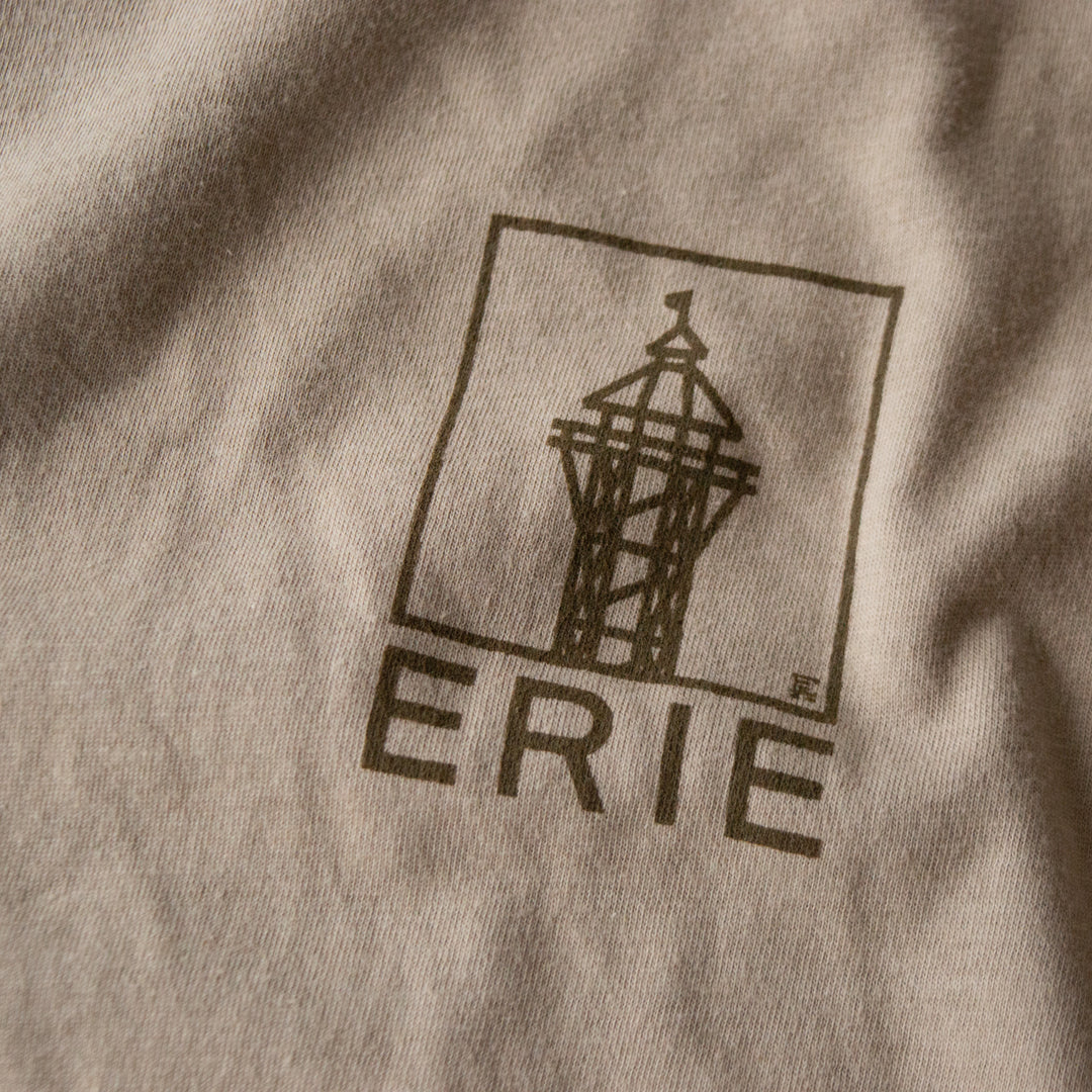 Erie Skyline Tee - Concrete