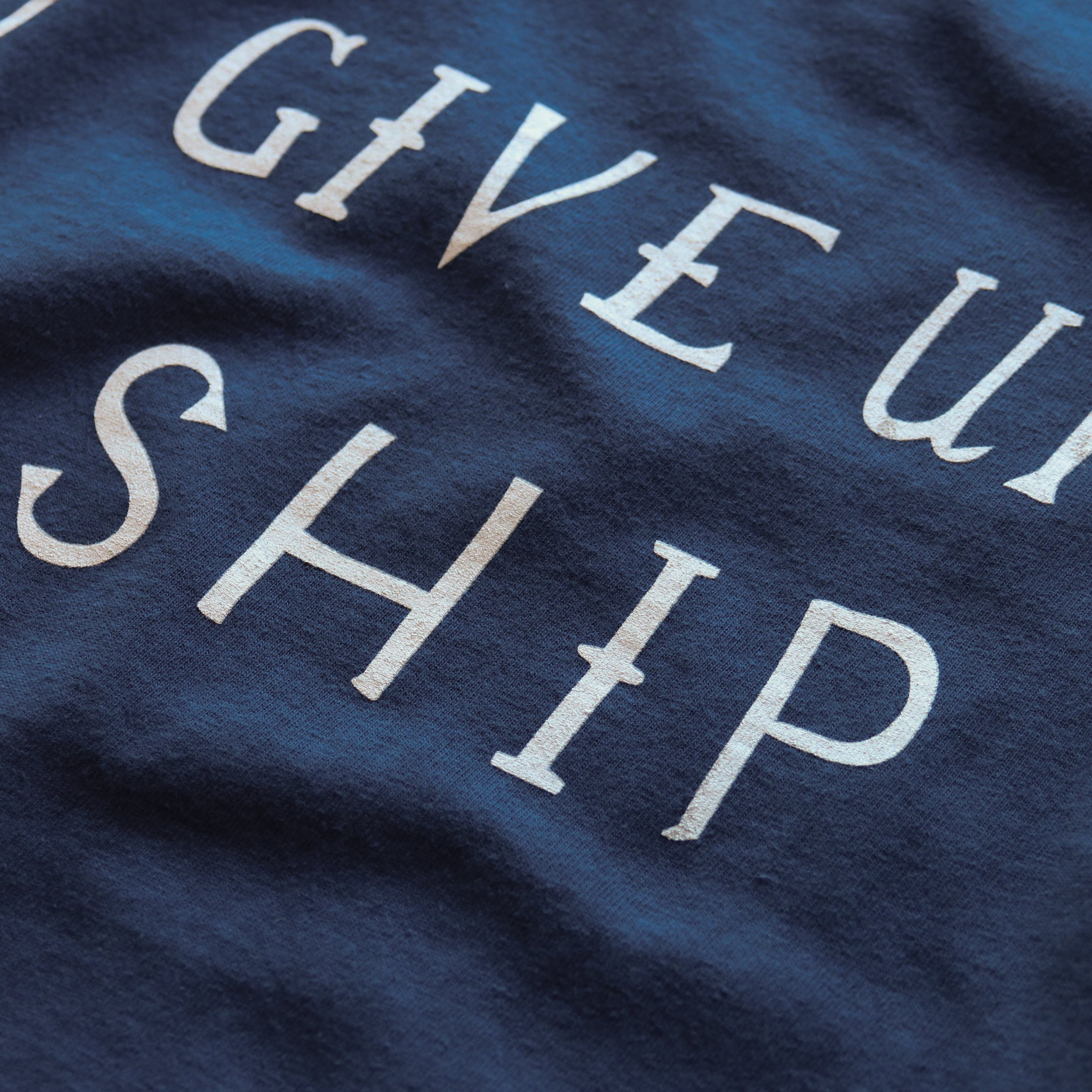 Don't Give Up the Ship Tee - True Blue