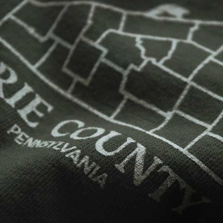 Vintage Erie County Map Tee