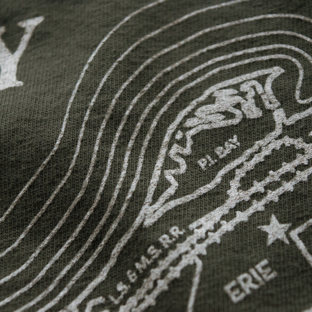 Vintage Erie County Map Tee