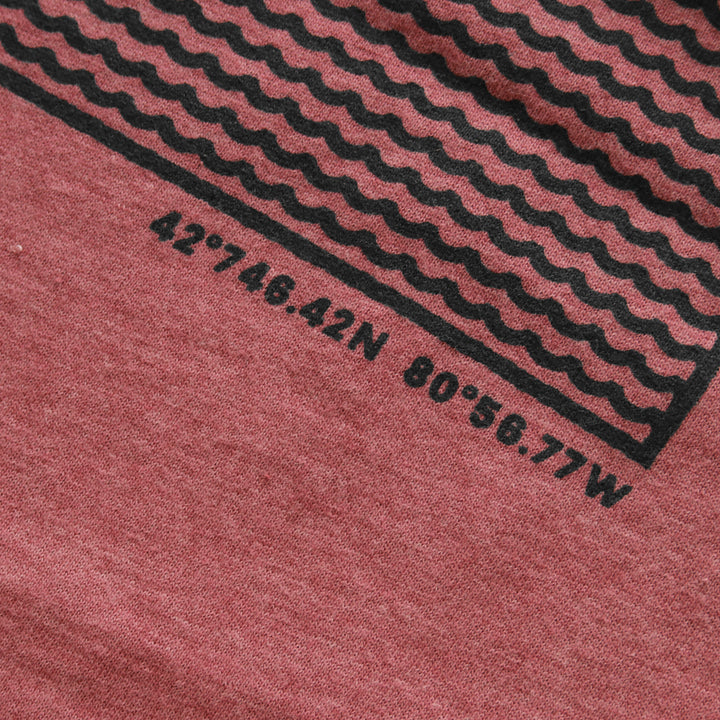 Erie Skyline Tee - Heather Mauve