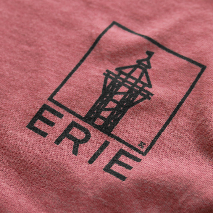 Erie Skyline Tee - Heather Mauve