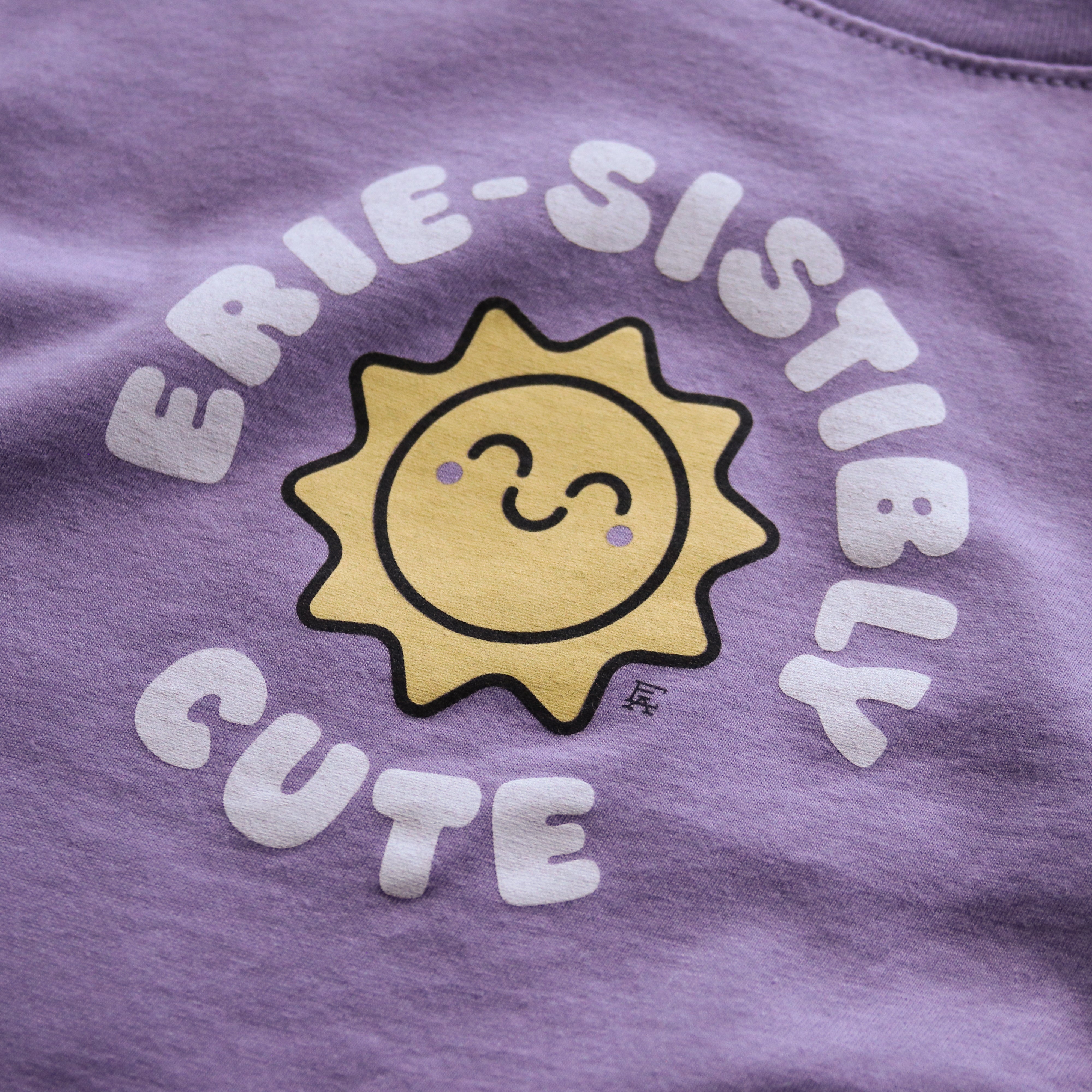 Erie-sistibly Cute Toddler Tee - Lavender