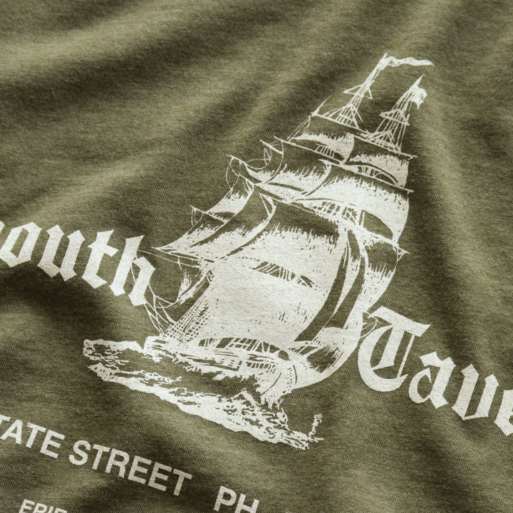 Plymouth Tavern Tee - Olive Green