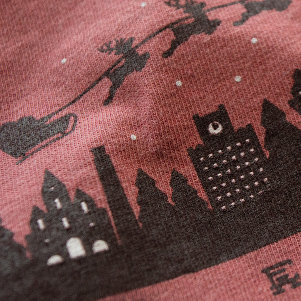 Santa Skyline Long Sleeve Tee