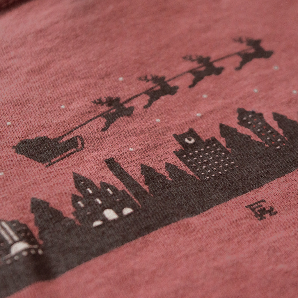 Santa Skyline Youth Tee