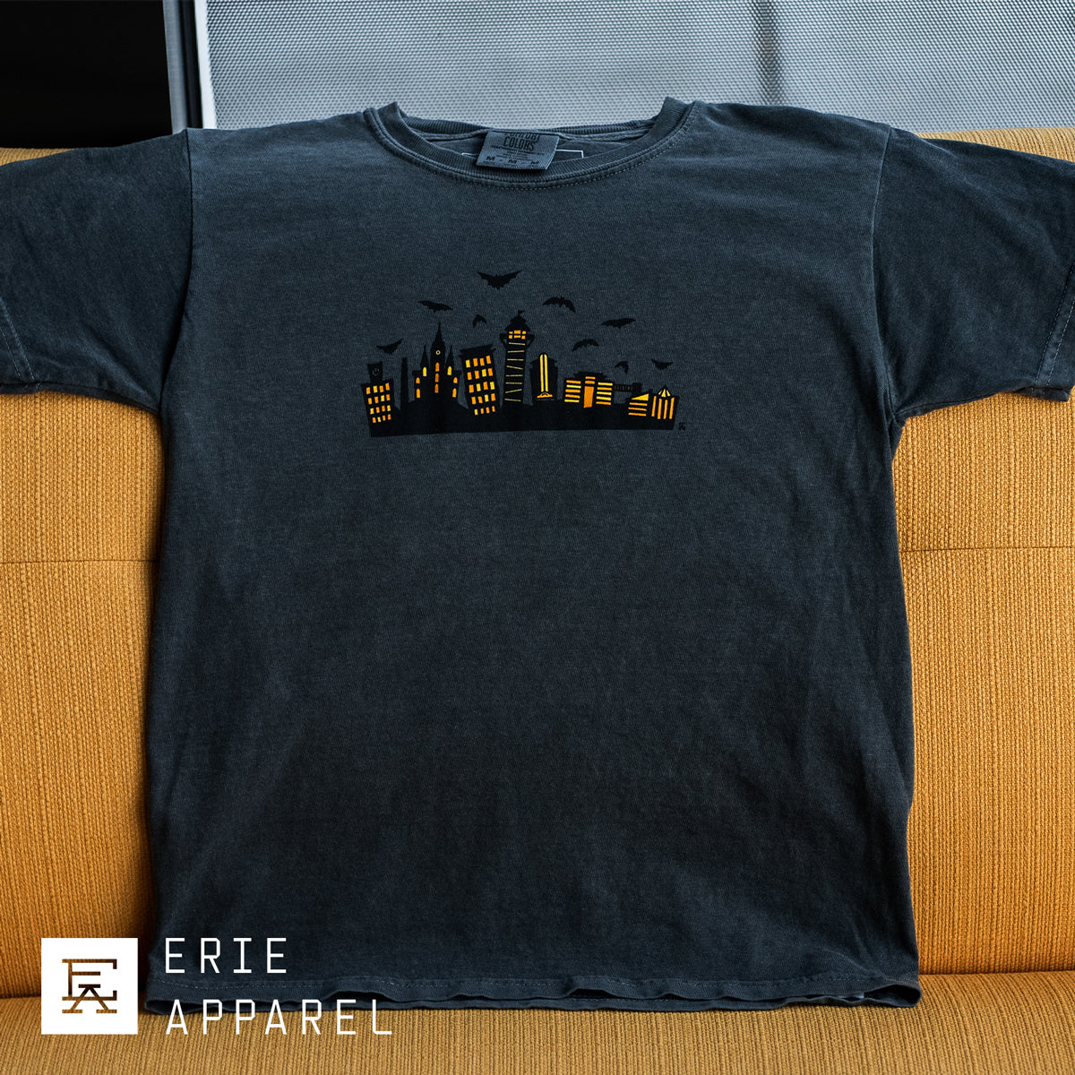 Erie Spooky Skyline Youth Tee