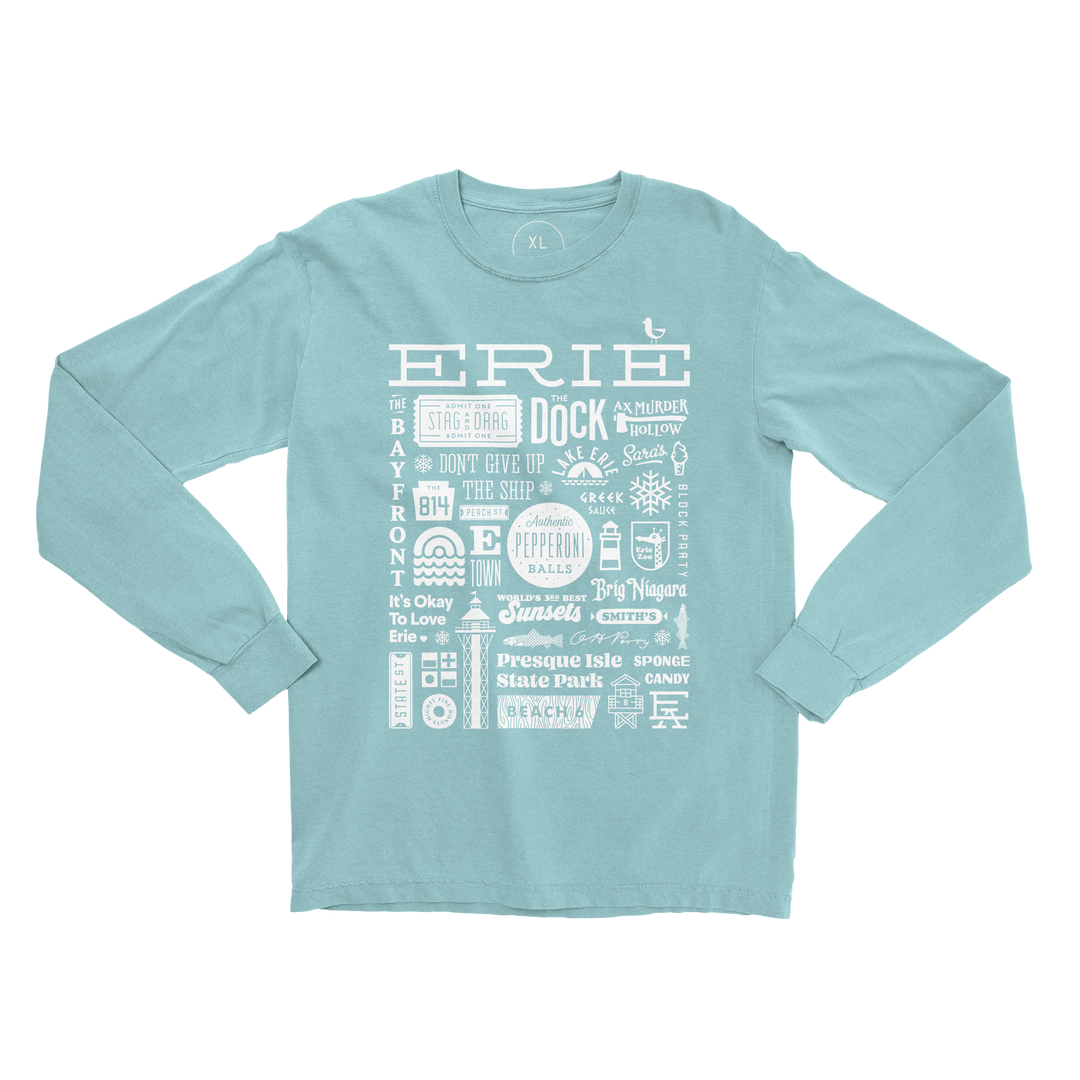 Erie Collage Long Sleeve Tee