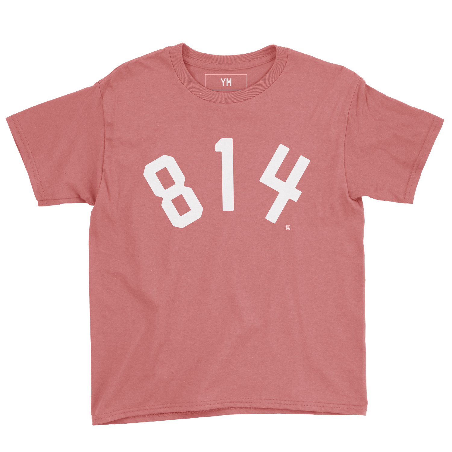 814 Youth Tee - Rose