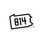 814 State Line Sticker