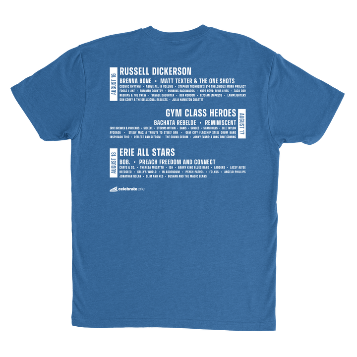 Celebrate Erie 2025 Performers Tee
