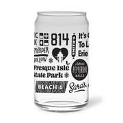 Erie Collage Pint Glass