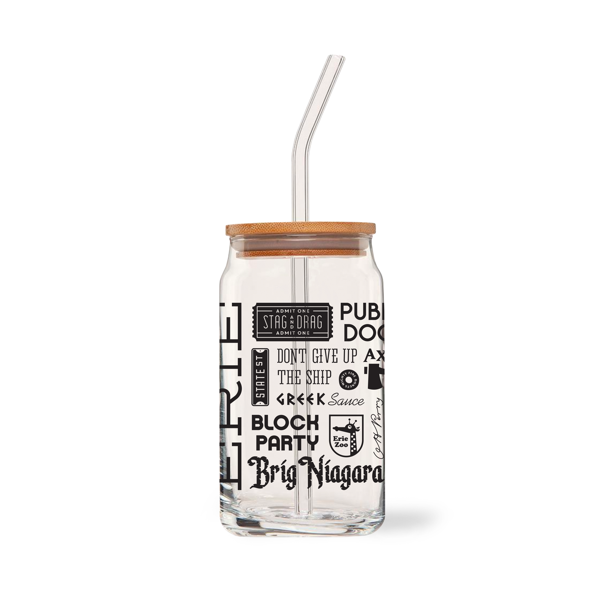 Erie Collage Pint Glass