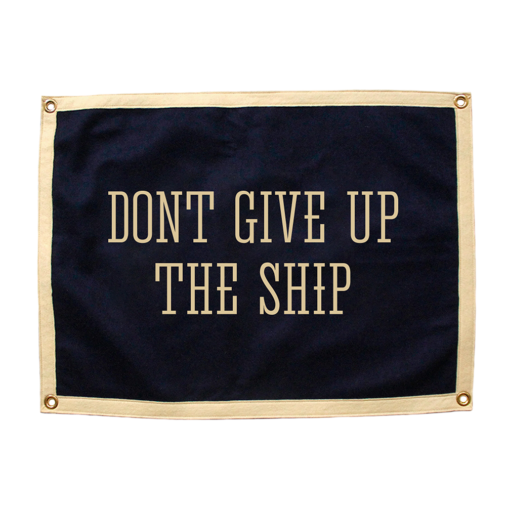Don't Give Up the Ship Camp Flag