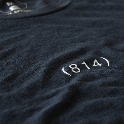 (814) Code Tee - Navy