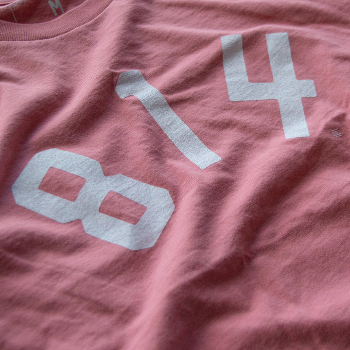 814 Youth Tee - Rose