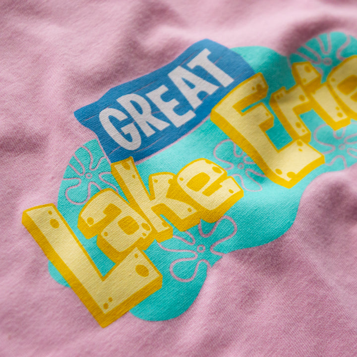 Spongey Lake Erie Toddler Tee - Pink