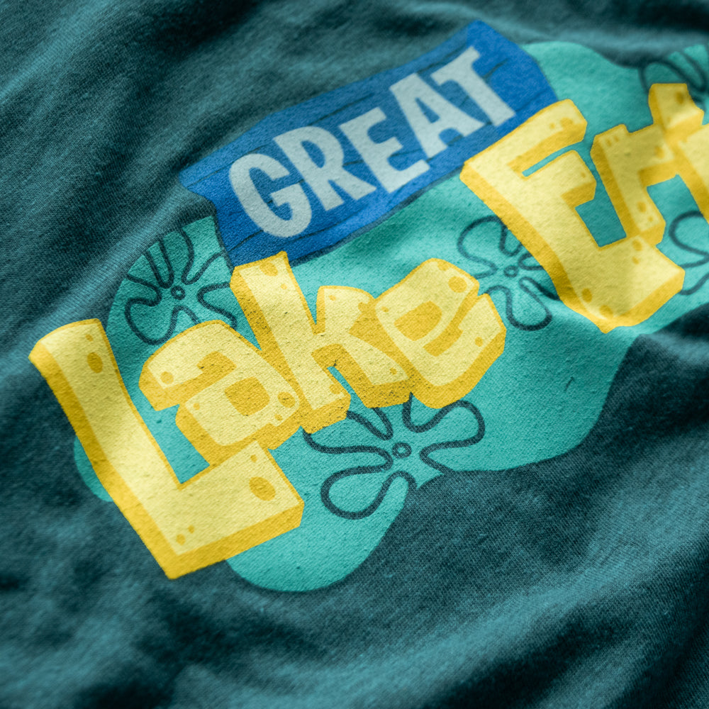 Spongey Lake Erie Youth Tee - Teal