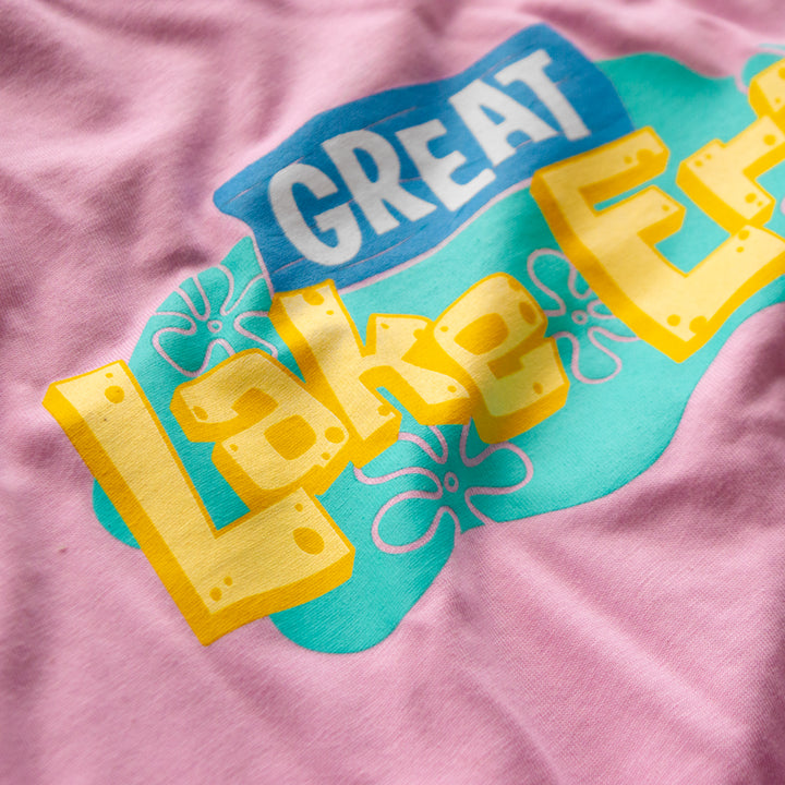 Spongey Lake Erie Youth Tee - Pink