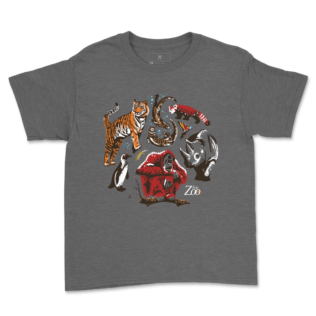 Erie Zoo Animal Collage Youth Tee