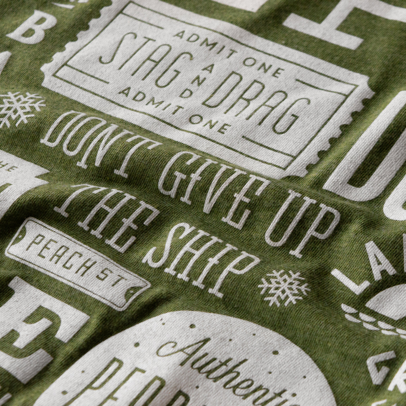 Erie Collage Tee - Sage Green