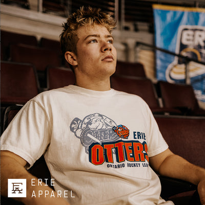 Erie Otters Throwback Tee - Bone