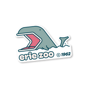 Erie Zoo Vintage Whale Sticker