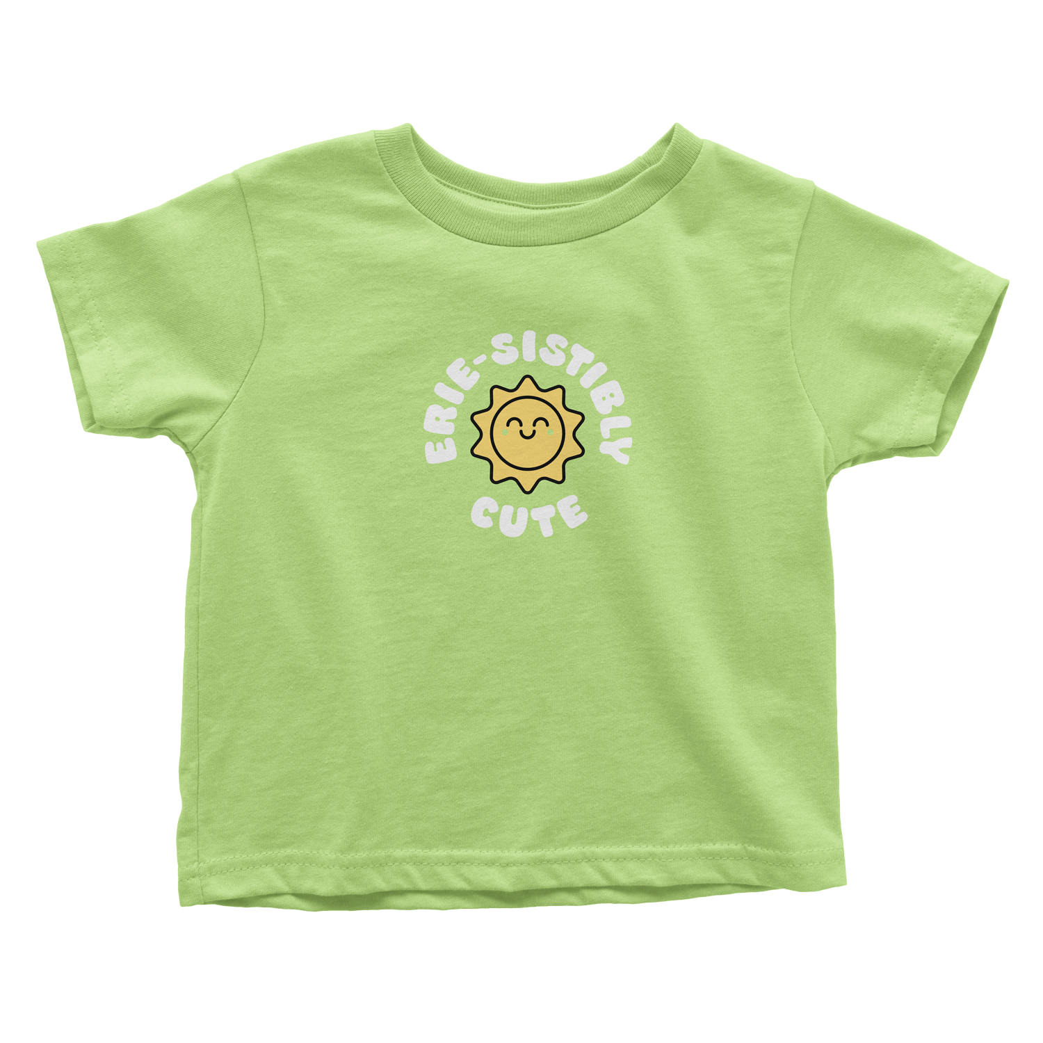 Erie-sistibly Cute Toddler Tee - Lime
