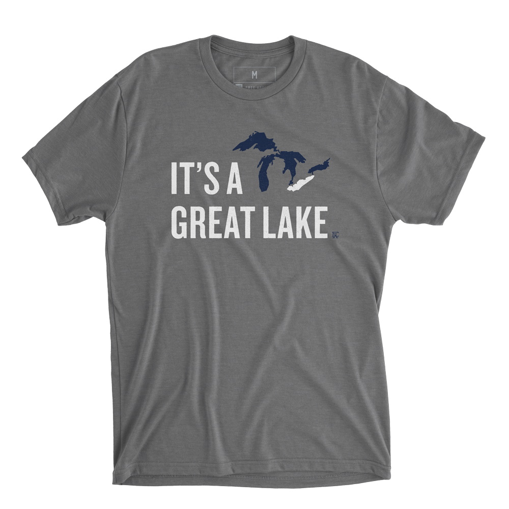 It's A Great Lake Tee - Grey