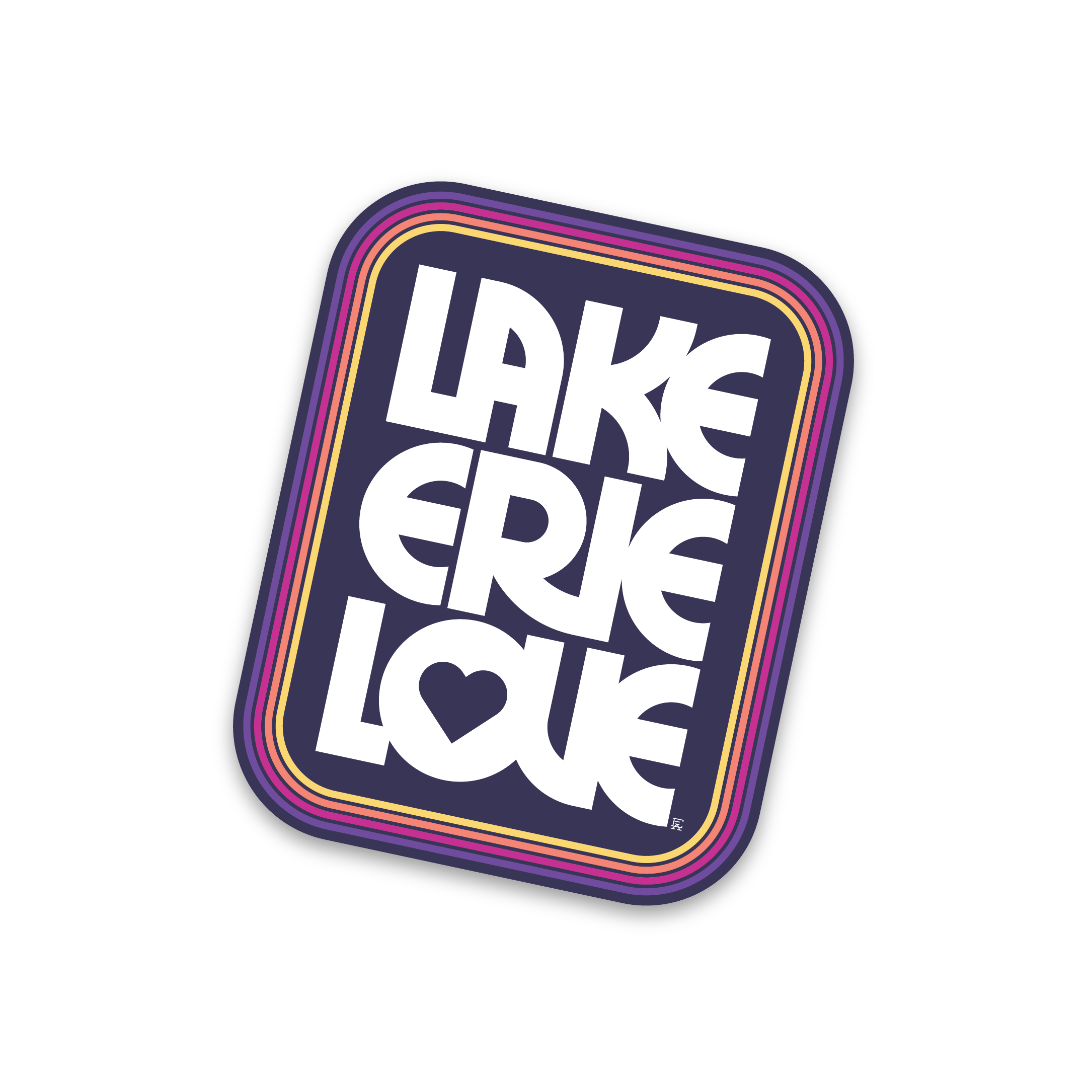 Lake Erie Love Sticker