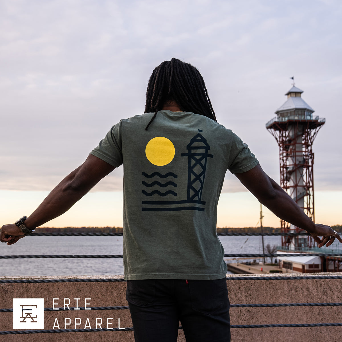 Dobbins Landing Tee - Moss