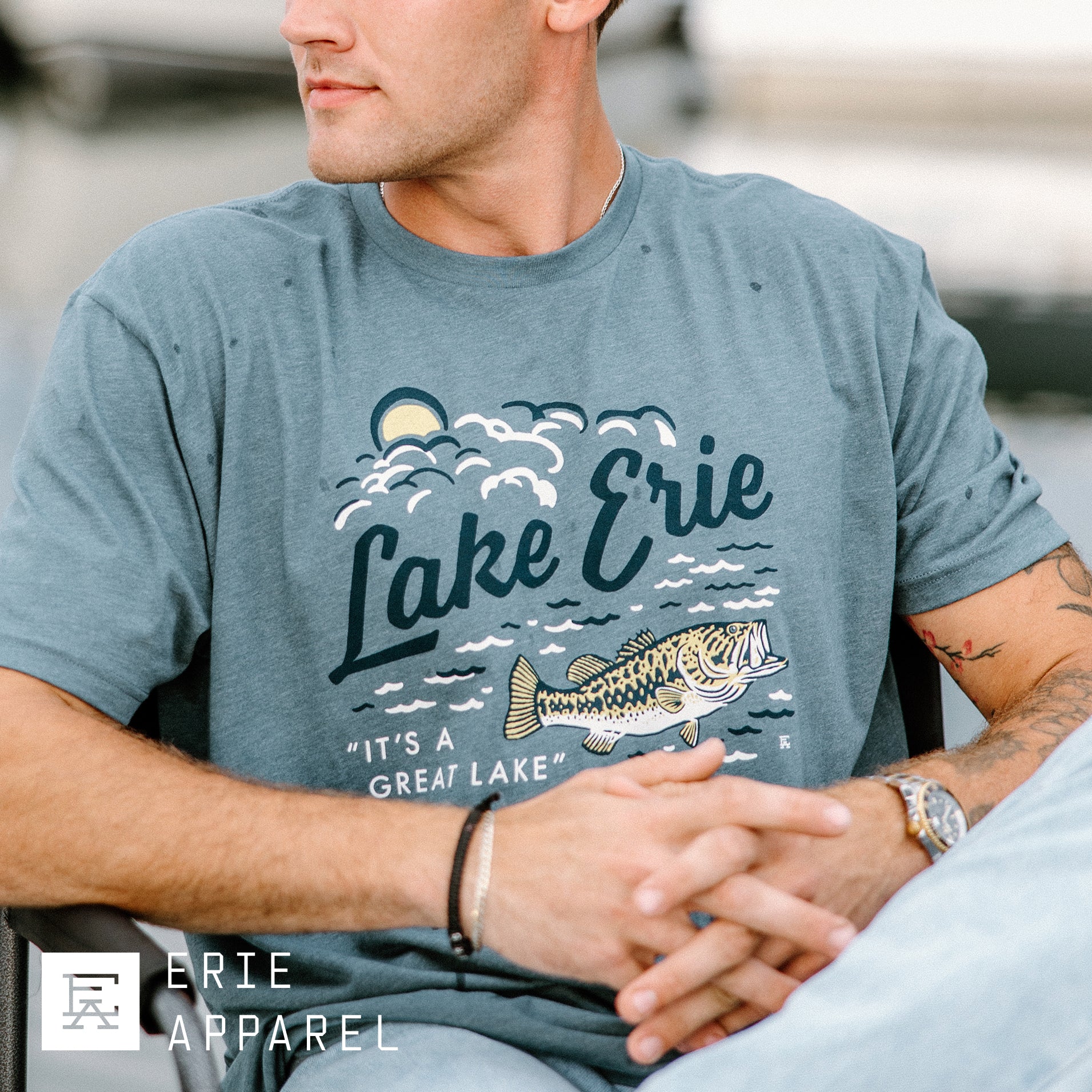 Lake Erie Script Tee