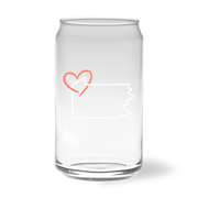 PA Doodle Pint Glass