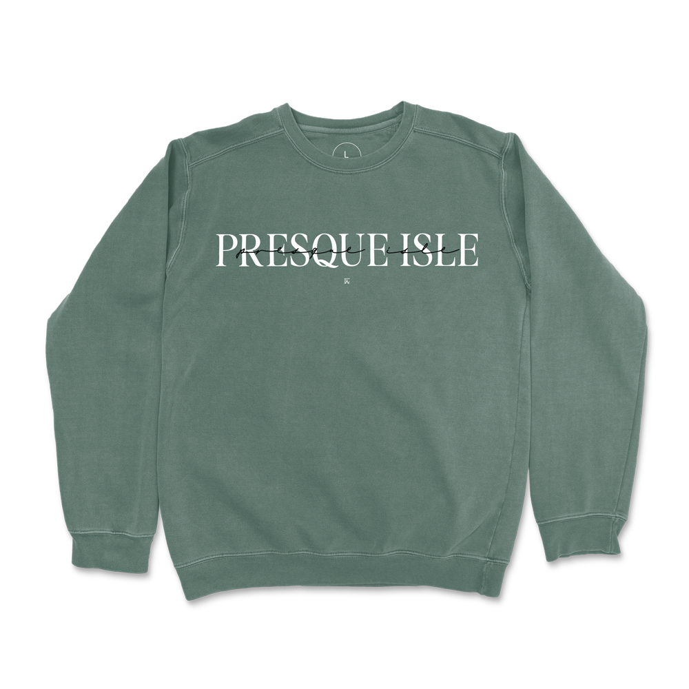 Presque Isle Script Crewneck