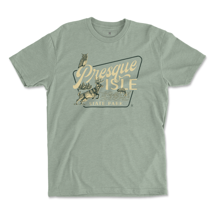 Presque Isle Wildlife Tee - Heather Sage