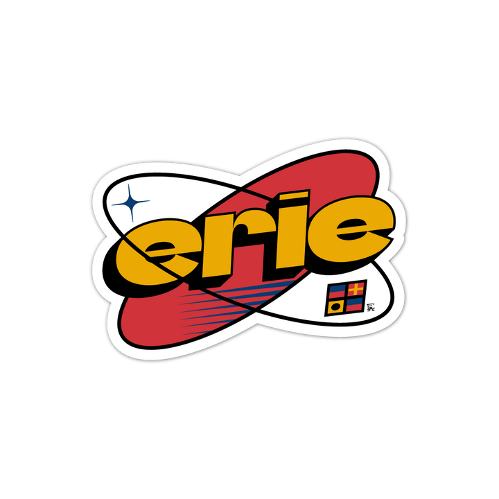 Erie Retro Sticker