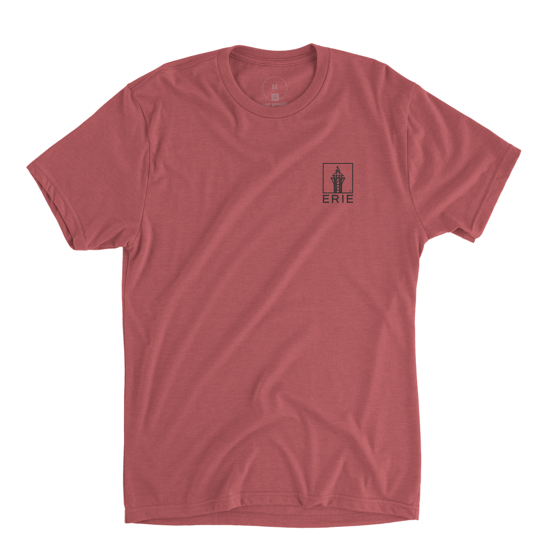 Erie Skyline Tee - Heather Mauve