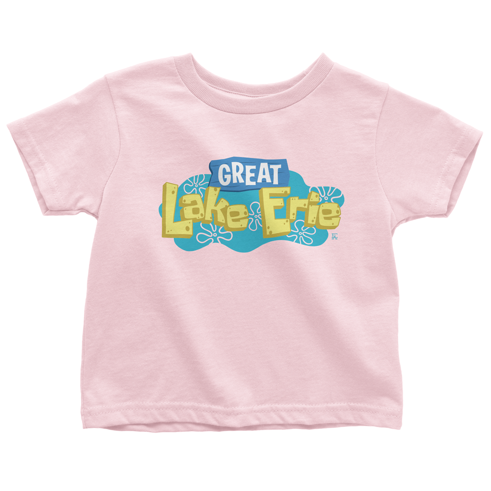 Spongey Lake Erie Toddler Tee - Pink