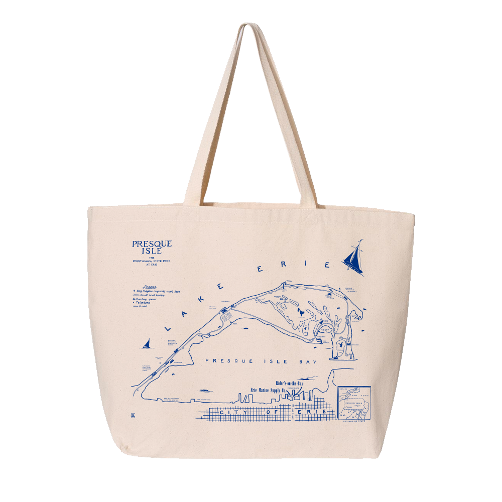 Presque Isle Map Tote