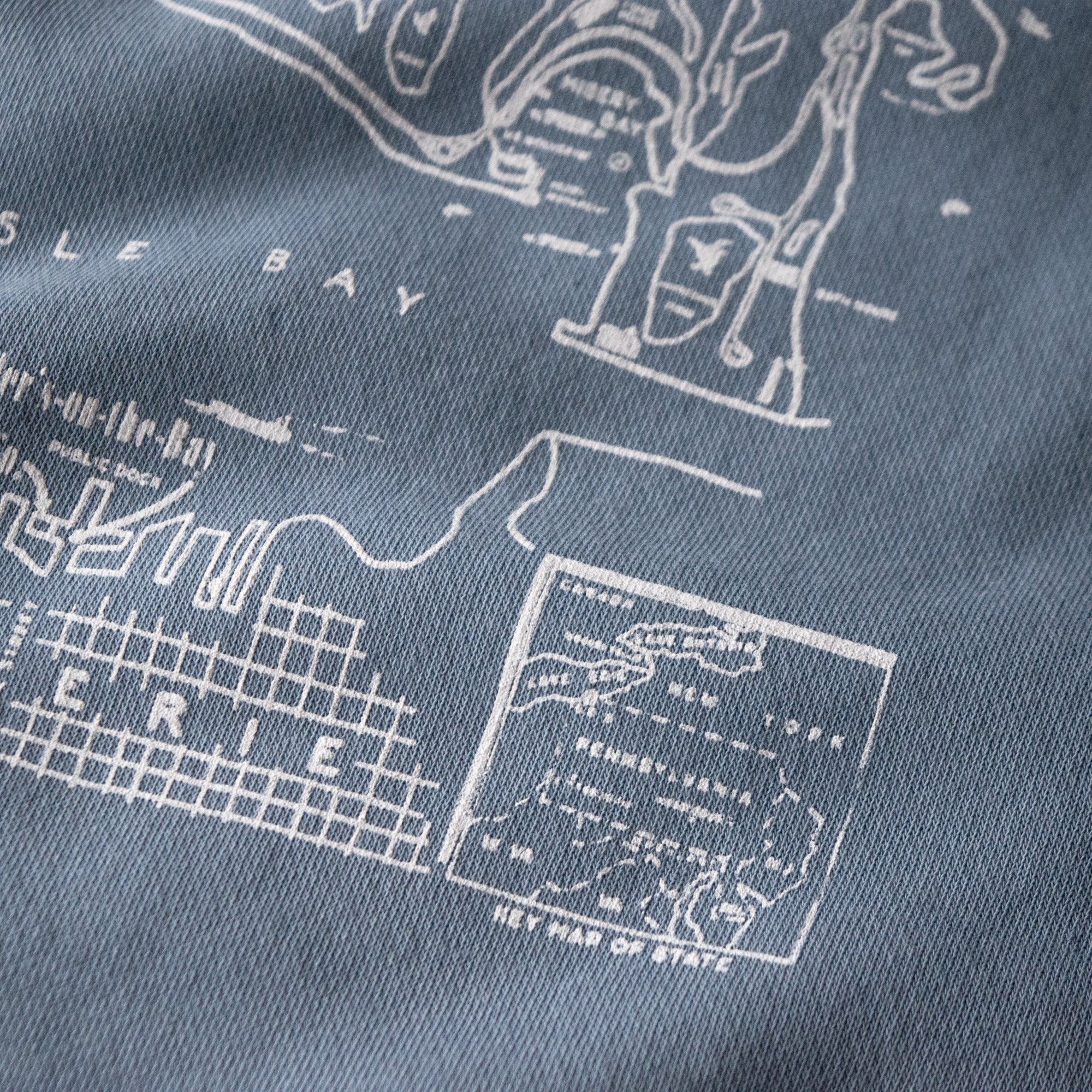 Vintage Presque Isle Map Crewneck